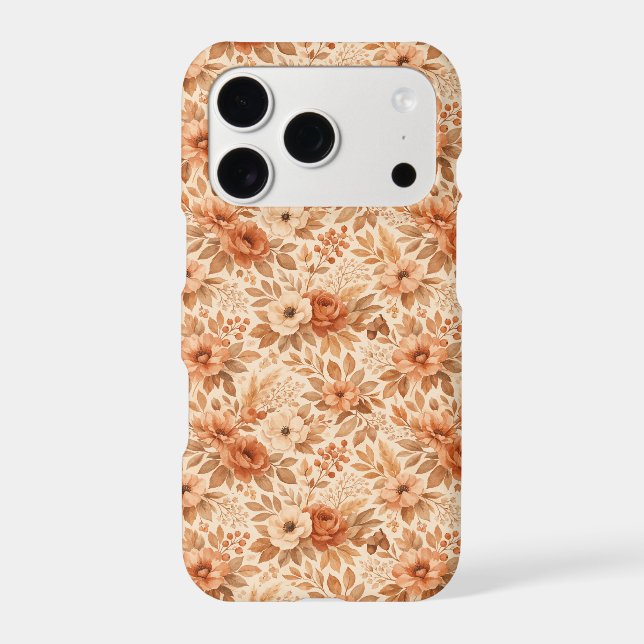 Cozy Autumn Floral Pattern Case-Mate iPhone Case (Back)