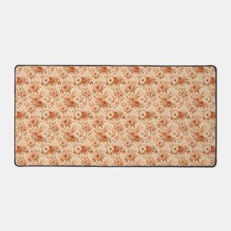 Cozy Autumn Floral Pattern Desk Mat