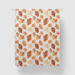 Cozy Autumn Leaf Pattern Blackout Curtains