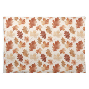 Cozy Autumn Leaf Pattern Cloth Placemat