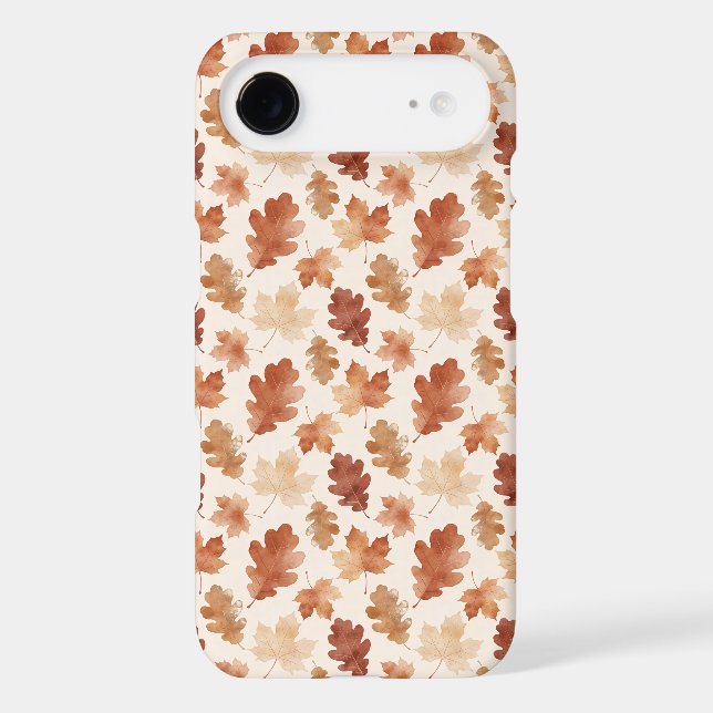Cozy Autumn Leaf Pattern Iphone Case (Back)