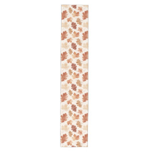 Cozy Autumn Leaf Pattern Medium Table Runner