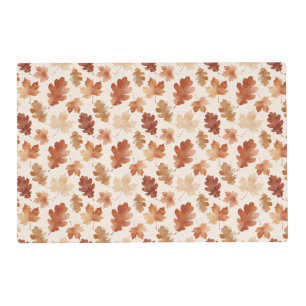 Cozy Autumn Leaf Pattern Placemat