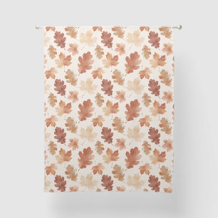 Cozy Autumn Leaf Pattern Sheer Curtains