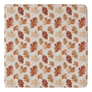 Cozy Autumn Leaf Pattern Trivet