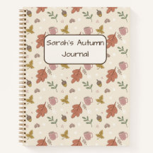 Cozy Autumn Leaves Notebook
