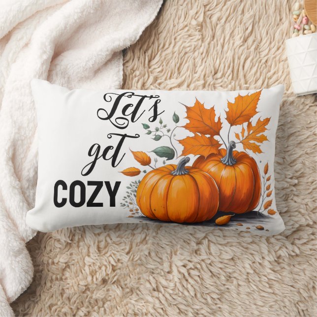 Cozy Autumn Lumbar Pillow (Blanket)