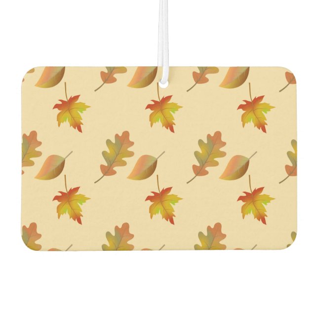 Cozy autumn maple leaves oak leaves  air freshener (Front)