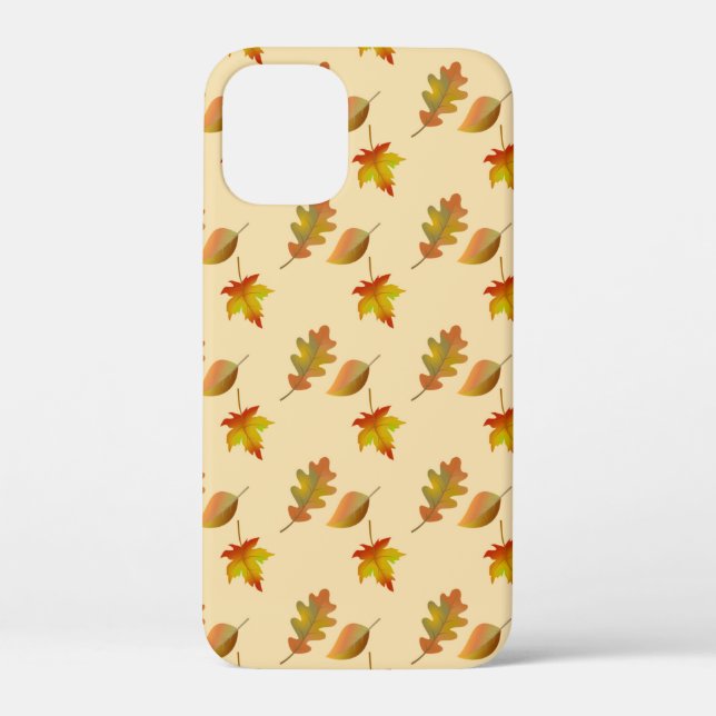 Cozy autumn maple leaves oak leaves Case-Mate iPhone case (Back)