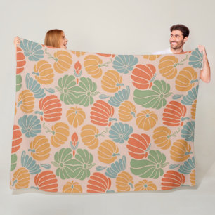 Cozy Autumn Pumpkin Throw Blanket – Fall Fleece &