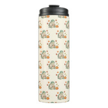 Cozy Autumn Turtle Kawaii Pumpkin Spice Latte