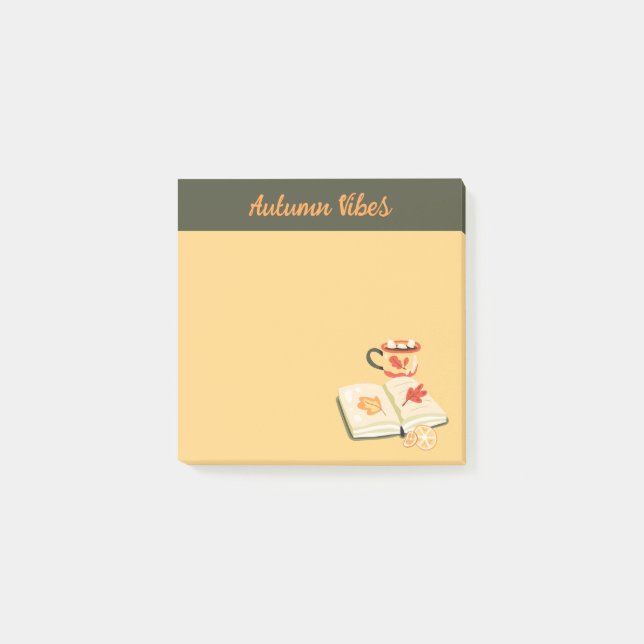 Cozy Autumn Vibes Post-it Notes (Front)