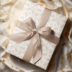 Cozy Autumn Vintage Floral Wrapping Paper