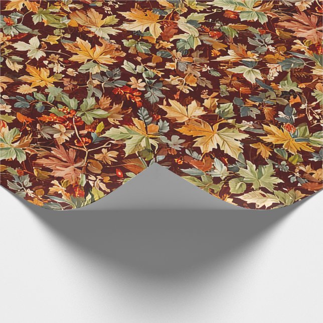Cozy Autumnal Wrapping Paper (Corner)