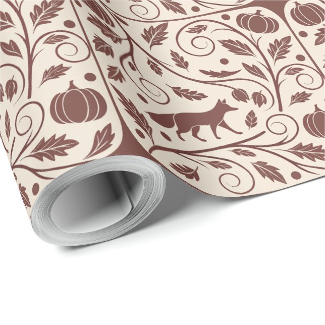 Cozy Autumnal Wrapping Paper  (Roll Corner)