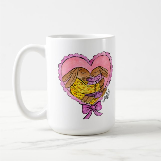 Cozy Baby shower Mother and Daughter Mug (Left)