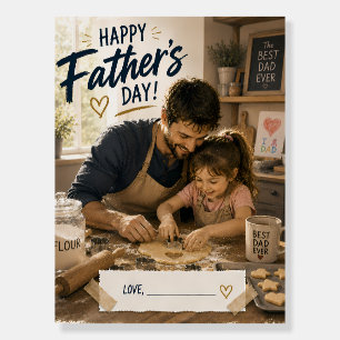 Cozy Baking Dad Memory Poster Print