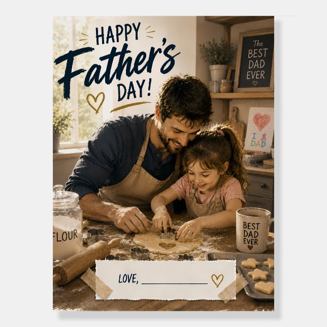 Cozy Baking Dad Memory Poster Print (Front)