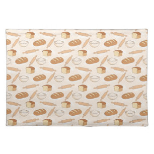 Cozy Baking Pattern Cloth Placemat
