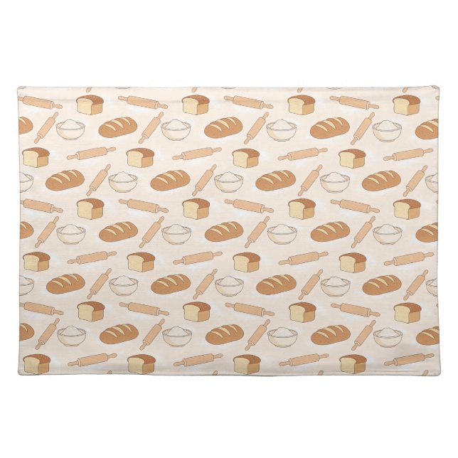 Cozy Baking Pattern Cloth Placemat (Front)