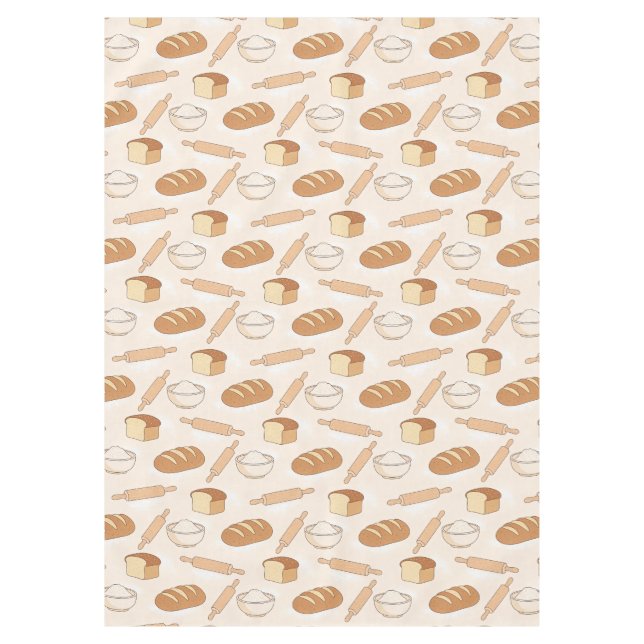 Cozy Baking Pattern Tablecloth (Front)