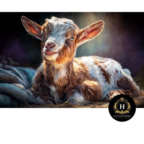 Cozy Barn Baby Goat Portrait Tissue Paper