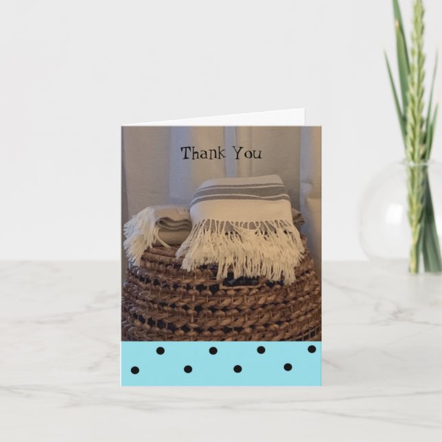 Cozy Basket Thank You Card (Front)