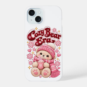 Cozy Bear Era Cute Pink Christmas Coffee Mug iPhone 15 Case
