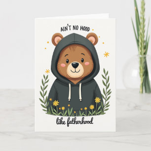 Cozy Bear Fathers Day Card