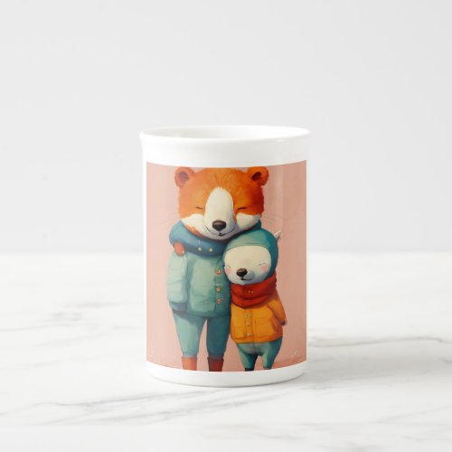 Cozy Bear Hug Cuddly Bears Coffee Mug Bone China Mug