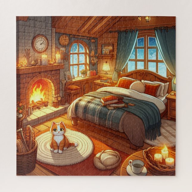 Cozy Bedroom Puzzle (Vertical)
