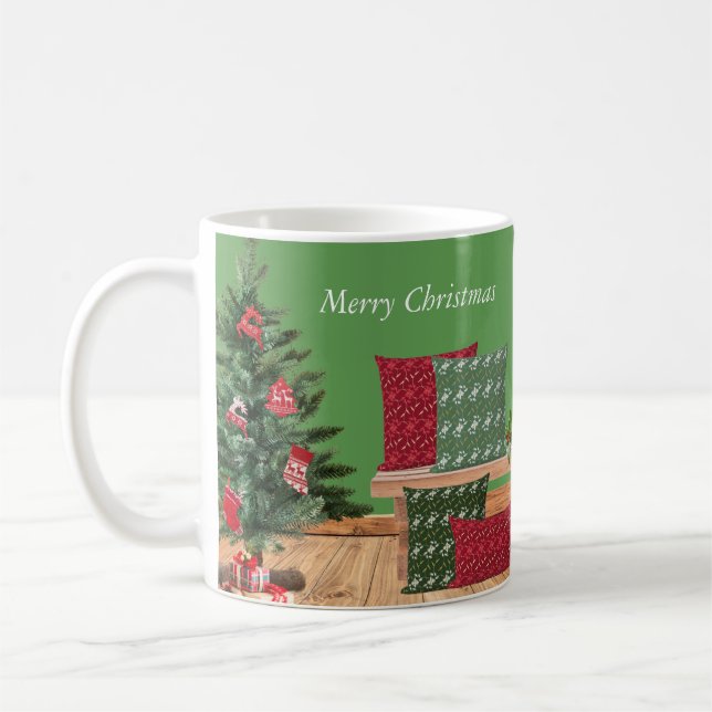 Cozy Bench Merry Christmas Mug (Left)