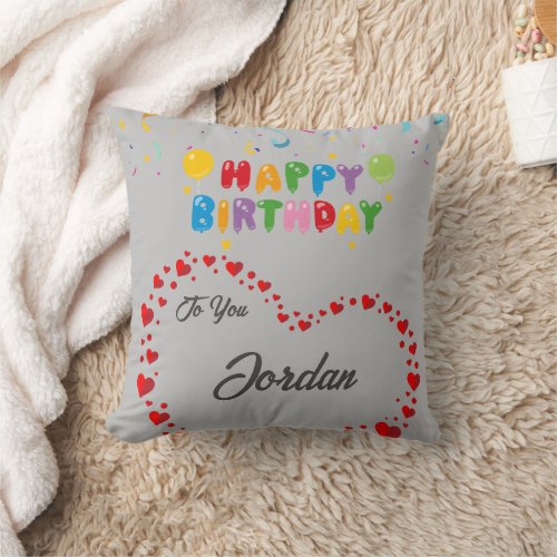 Cozy Birthday Pillow  Great Gift Stunning Design