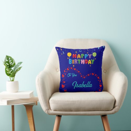 Cozy Birthday Pillow  Great Gift Stunning Design