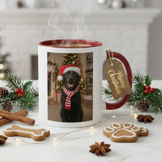 Cozy Black Lab Happy Howlidays Christmas Mug