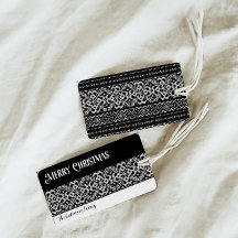 Cozy Black & White Scandinavian Sweater Christmas