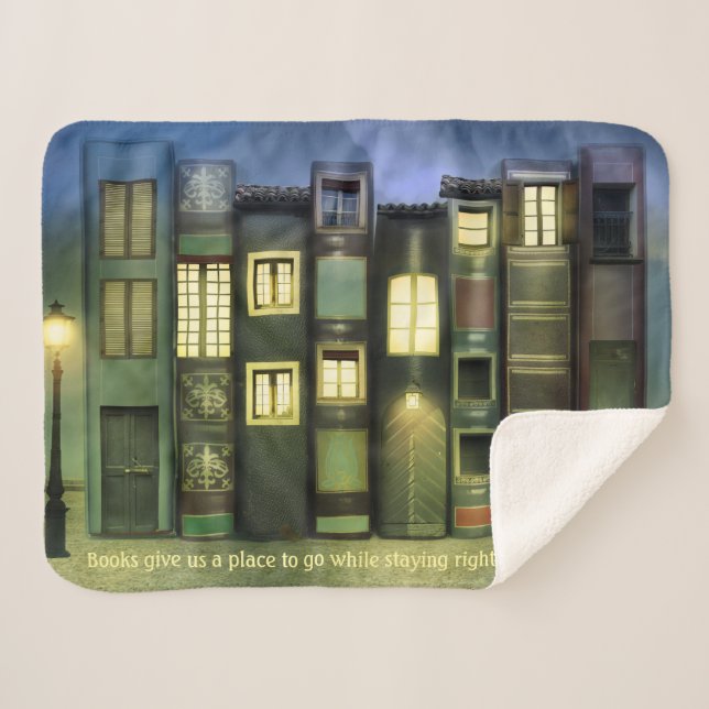 Cozy Blanket for Book Lovers (Front (Horizontal))