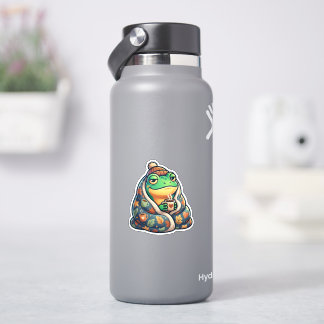 Cozy Blanket Frog Sticker