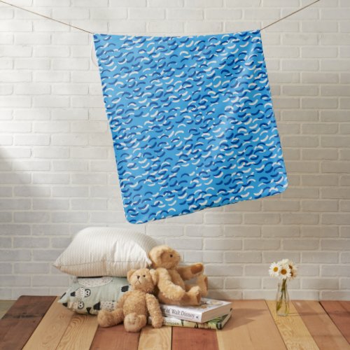 Cozy Blue Banana Baby Boy Blanket