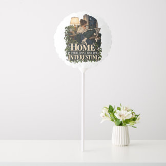 Cozy Book Lover Cat & Funny Introvert Balloon