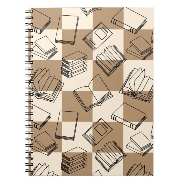 Cozy Book Lover Spiral Notebook (Front)