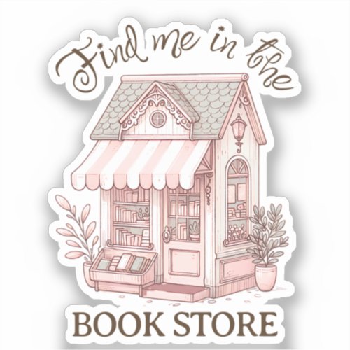 Cozy Book Store Sticker