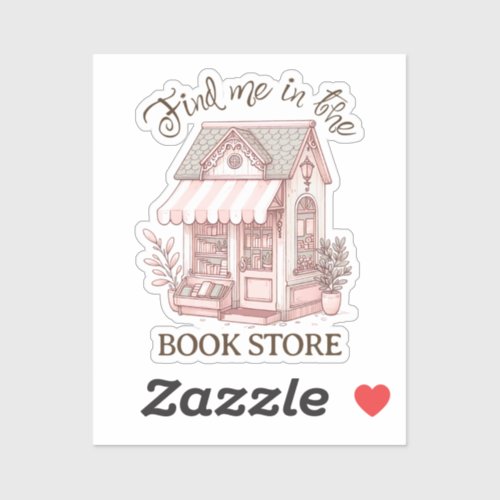 Cozy Book Store Sticker