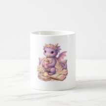 Cozy Bookish Mom Dragon Coffee Mug