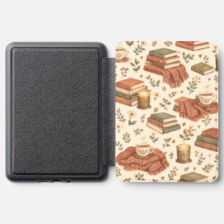 Cozy Books and Tea Watercolor Pattern – Autumn Rea Kindle Cover