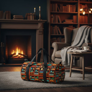 Cozy Bookshelves Duffle Bag