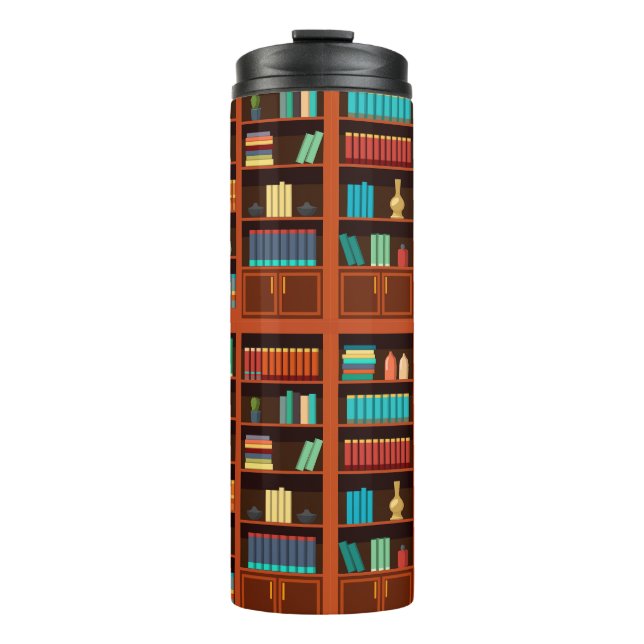 Cozy Bookshelves  Thermal Tumbler (Front)