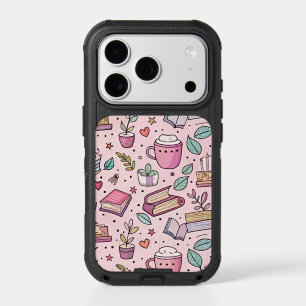Cozy Bookworm Coffee iPhone Case Reading Lover 