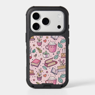 Cozy Bookworm Coffee iPhone Case Reading Lover 