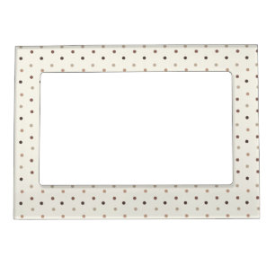 Cozy Brown Dot Magnetic Frame